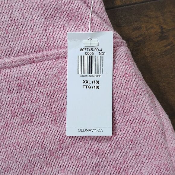 Old Navy New With Tag Size XXL Loose Quarter-Zip Sweater-Knit Pullover for Girls - Picture 11 of 12